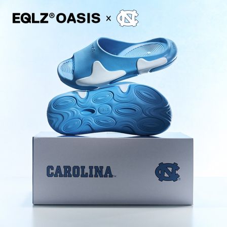 【粉丝专属】EQLZ X North Carolina北卡大学 OASIS#0050运动涉水拖鞋 北卡蓝
