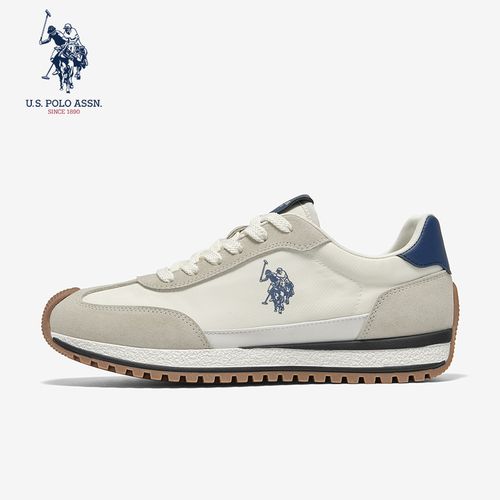 U.S. POLO ASSN.马年新款经典马球标阿甘鞋，复古休闲绒皮拼接透气主图