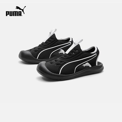 PUMA彪马童鞋中童魔术贴拖凉鞋软底沙滩防滑撞色包头凉鞋山系户外主图