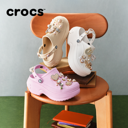 【淘金币】Crocs卡骆驰贝拉洞洞鞋厚底女鞋