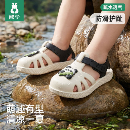 欧孕儿童溯溪鞋男女宝宝沙滩鞋2026夏季新款卡通防滑可踩水凉鞋