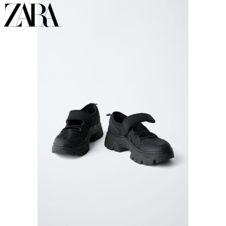 ZARA2026夏季新品 童鞋女童 黑色厚鞋底运动款运动鞋 2334830 800