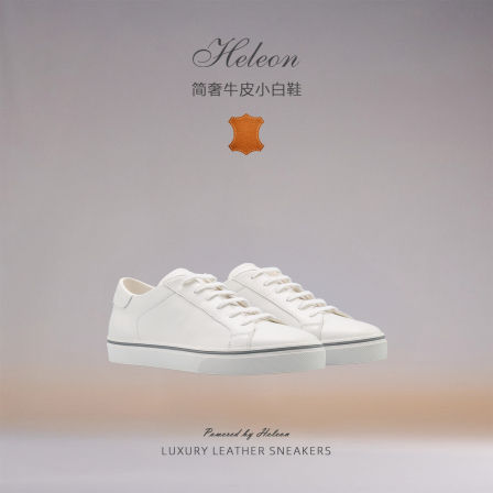 【意大利牛皮】HELEON BC小白鞋薄款 26新款老钱风手工鞋休闲板鞋