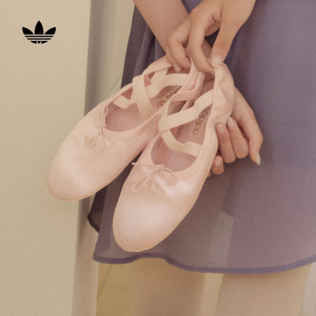 女儿童三叶草芭蕾美学系列BALLET LIA时尚舞蹈鞋adidas阿迪达斯