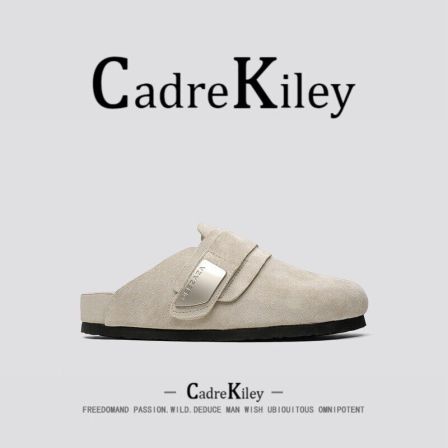 [轻奢潮牌]Cadrv Kilry真皮勃肯鞋男士外穿高端老钱风包头半拖鞋