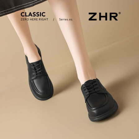 ZHR则则乐福鞋女款2026早秋新款复古英伦风小皮鞋学院风通勤单鞋