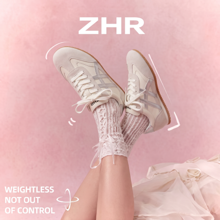 ZHR则则真皮德训鞋女2026秋季新款平底透气小白鞋软底休闲运动鞋