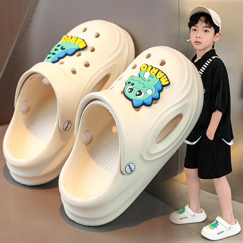 男童拖鞋2026新款夏季儿童包头洗澡凉拖中大童两穿涉水洞洞鞋卡通主图