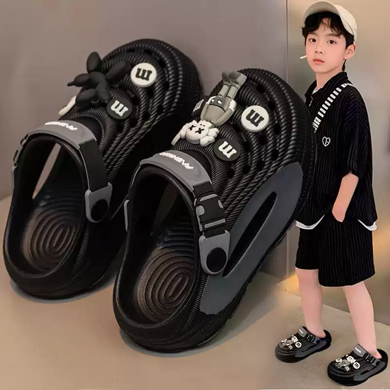 官网C&K男童洞洞鞋2026新款夏季儿童凉拖鞋男孩防滑沙滩凉鞋外穿主图