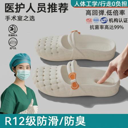 官网品牌医护包头半拖鞋女款2026夏新款女生外穿一脚蹬透气洞洞鞋