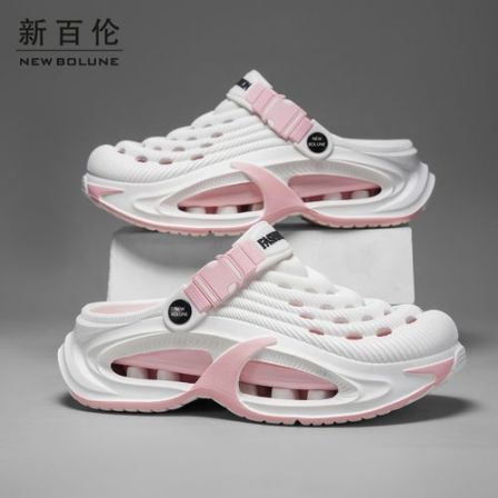 NEW BOLUNE/新百伦洞洞鞋男夏季外穿青少年厚底增高拖鞋防滑防臭