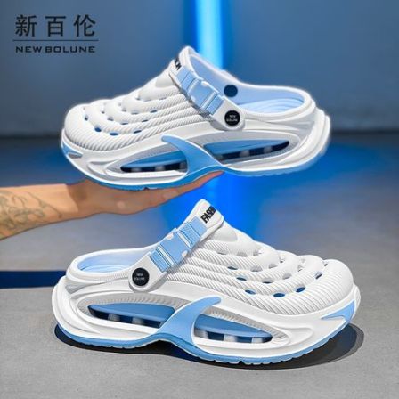 NEW BOLUNE/新百伦洞洞鞋男夏季外穿青少年厚底增高拖鞋防滑防臭