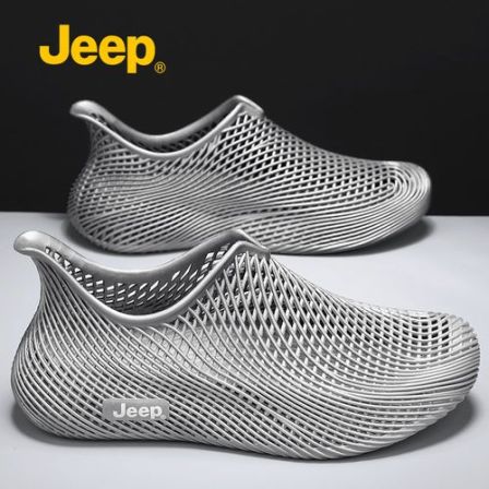 JEEP吉普男鞋包头凉鞋2026夏季防滑一脚蹬新款运动一体洞洞鞋拖鞋