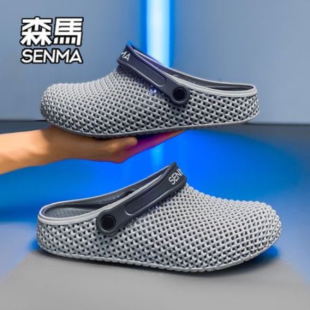 SENMA/森马凉拖鞋男款夏季防滑耐磨休闲运动青少年沙滩包头洞洞鞋