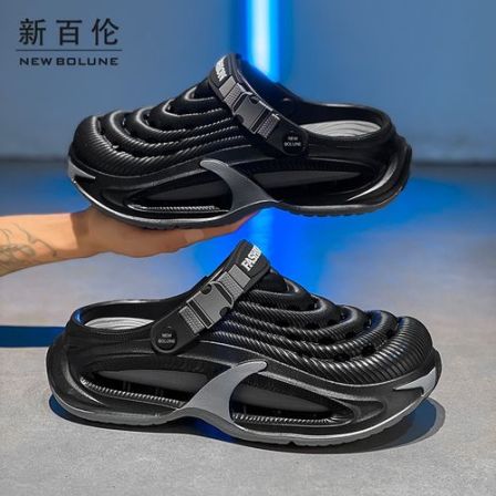 NEW BOLUNE/新百伦洞洞鞋男夏季外穿青少年厚底增高拖鞋防滑防臭