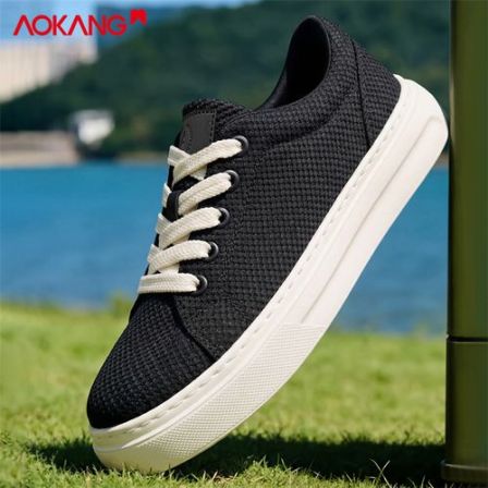 Aokang/奥康官方正品旗舰男士透气舒适运动男鞋百搭宽楦休闲板鞋