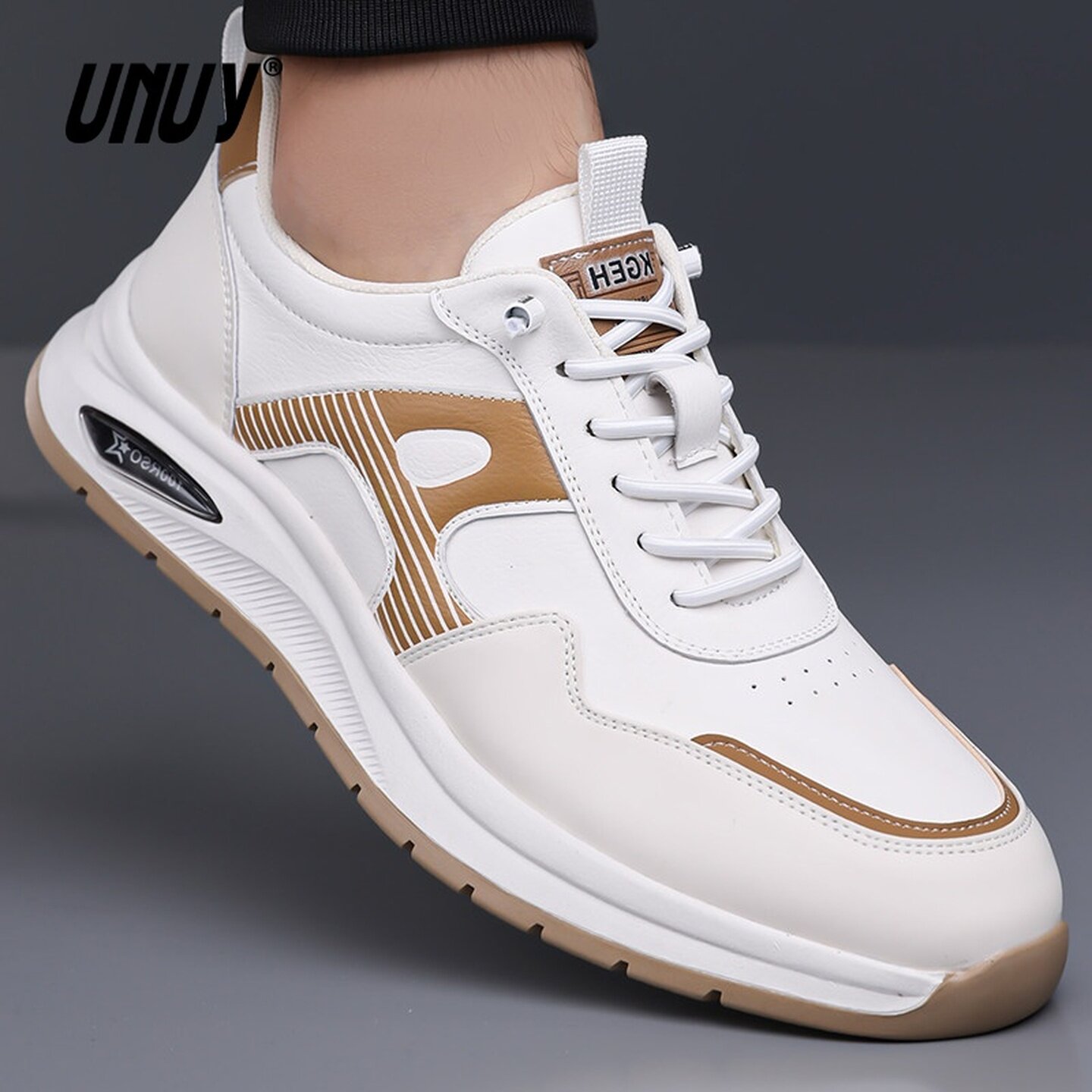 休闲鞋男鞋2026夏季新款户外运动休闲鞋时尚百搭耐磨小白鞋板鞋主图