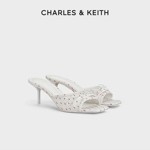 CHARLES & KEITH细高跟凉鞋露趾拖鞋外穿高跟鞋女鞋60280476-D主图