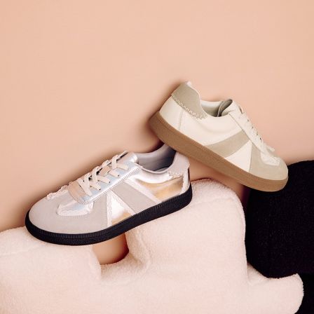 【达人】Toomanyshoes女鞋虚拟恋人拼接蕾丝复古德训鞋商城