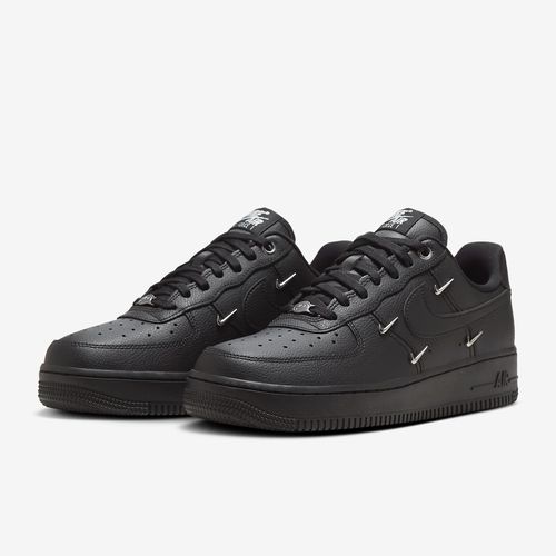 NIKE/耐克AF1女子经典百搭空军一号纯黑小金钩运动鞋HQ1180001主图