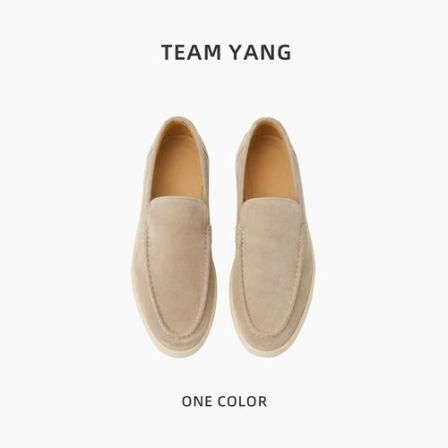 Team Yang 羊皮革乐福鞋 一脚蹬休闲意式老钱风TY9028