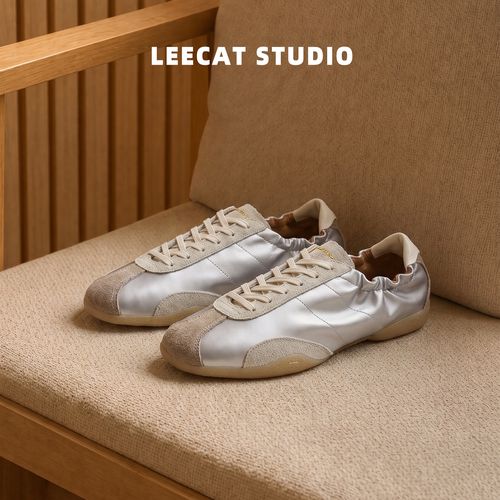 LeeCat Studio内增高收口芭蕾德训鞋女夏季新款百搭时尚休闲鞋主图