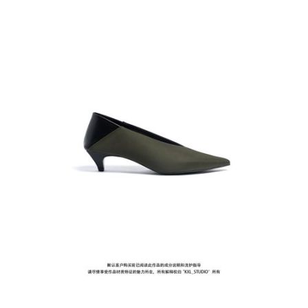 KXL-STUDIO | aesthetics of color-胎牛拼色法式细跟单鞋2023-1