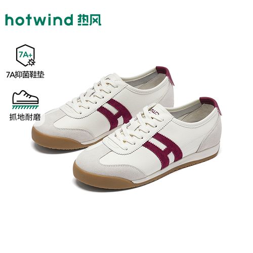 热风2026年春季新款女士时尚德训鞋夏季防滑运动休闲鞋H11W26127主图