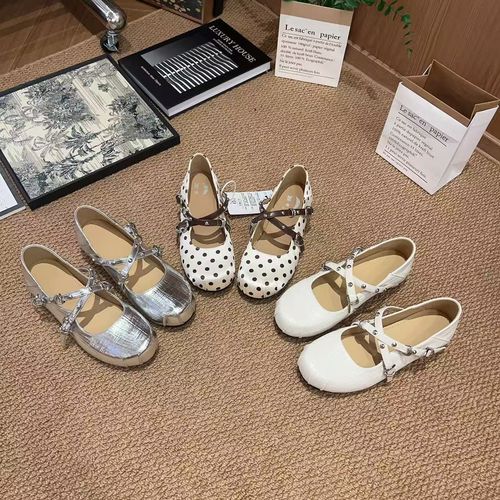 IG/IG现货增高4CM2026夏季波点圆头单鞋休闲百搭软底女鞋80913主图