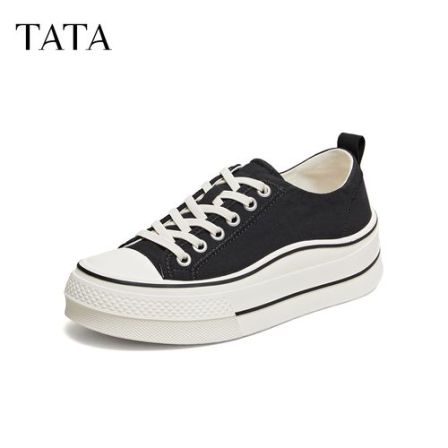 TATA/他她休闲百搭多彩波点厚底板鞋新款CRF01CM6/CRU01CM6