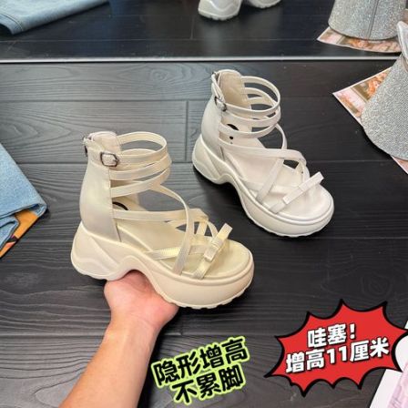 IG/IG现货增高11CM2026夏新款爆款时尚百搭增高厚底女鞋61111