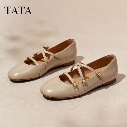 TATA/他她2026秋商场同款浅口百搭芭蕾玛丽珍鞋新款7LO03CQ6