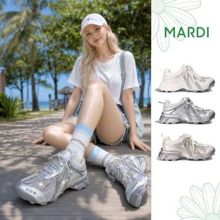 MARDI/玛尔帝夏季新款防滑透气时尚百搭休闲女款老爹鞋女鞋