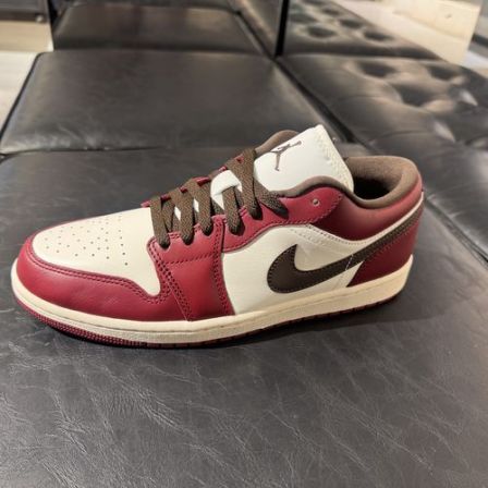NIKE男子AIR JORDAN 1 LOW黑红白低帮休闲鞋IX5004-121