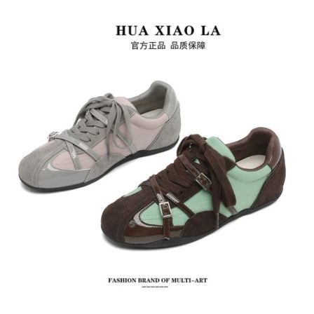婲小拉||夏季新款经典款德训鞋女百搭低帮透气时尚运动休闲鞋