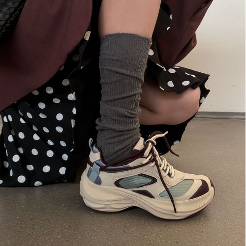 A776-1 SGIRL TWTW原野风厚底老爹鞋拼色系带透气百搭机能运动鞋主图