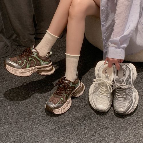 贾不假老爹鞋女款2026新款夏季流行厚底增高休闲风舒适百搭运动鞋主图