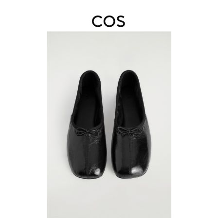 COS女士 芭蕾平底鞋黑色2026秋季新品1357138003