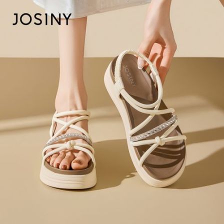 JOSINY/卓诗尼厚底凉鞋女夏季新款透气轻便舒适时尚百搭沙滩鞋