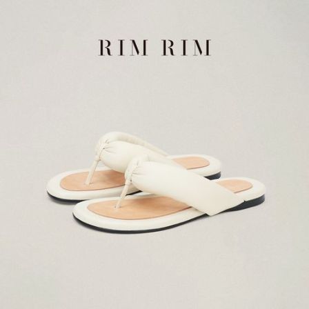 【搭搭精选】RIMRIM聆里 新款手工鞋柔软小羊皮夹脚人字拖女夏外穿马皮鞋2606