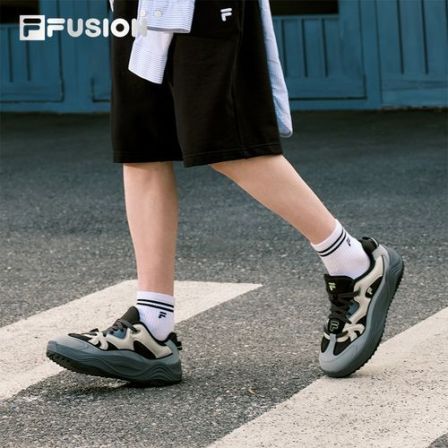 旋律鞋丨FILA FUSION 斐乐潮牌厚底板鞋男鞋2026新款运动鞋面包鞋