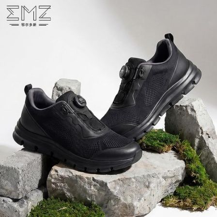 EMZ商场同款【旋钮扣】网面鞋男士跑步鞋运动鞋薄网透气百搭男鞋
