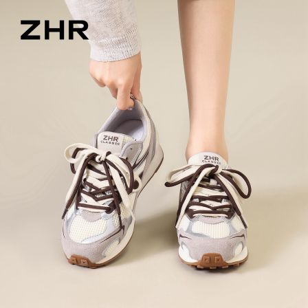 ZHR则则厚底德训鞋女2026秋季新款轻便百搭运动鞋复古休闲阿甘鞋