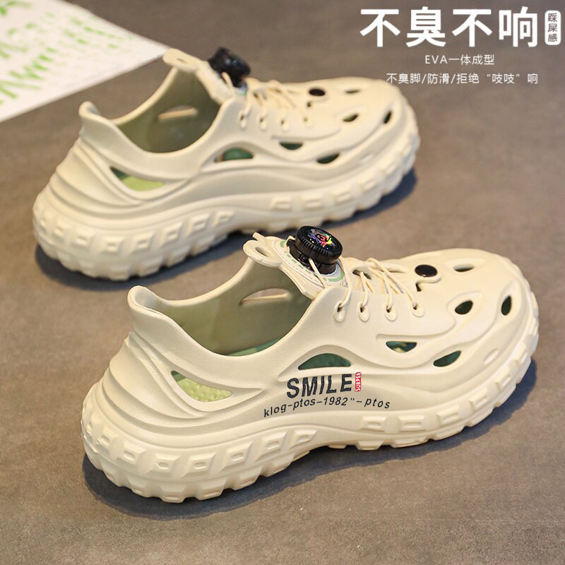 洞洞鞋男款夏季外穿透气防滑防臭运动户外钓鱼全包溯溪沙滩凉拖鞋主图
