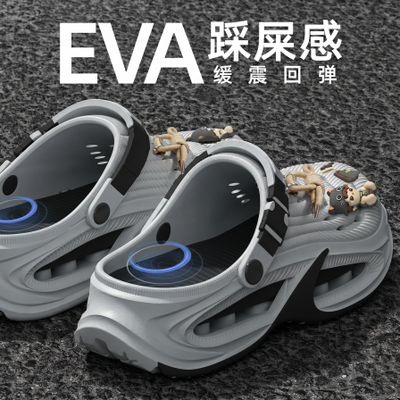 洞洞鞋男夏日2026新款男士外穿凉拖鞋EVA踩屎感防滑开车两用凉鞋