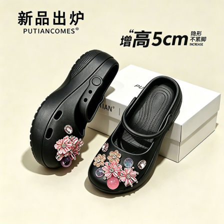 厚底芭蕾舞洞洞鞋女款2026新款夏季女士外穿浅口玛丽珍绝美凉拖鞋