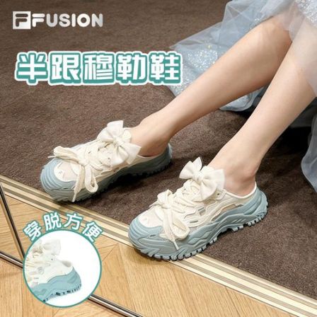 FILA FUSION斐乐 蝴蝶结硬糖鞋百搭休闲鞋老爹鞋增高女鞋