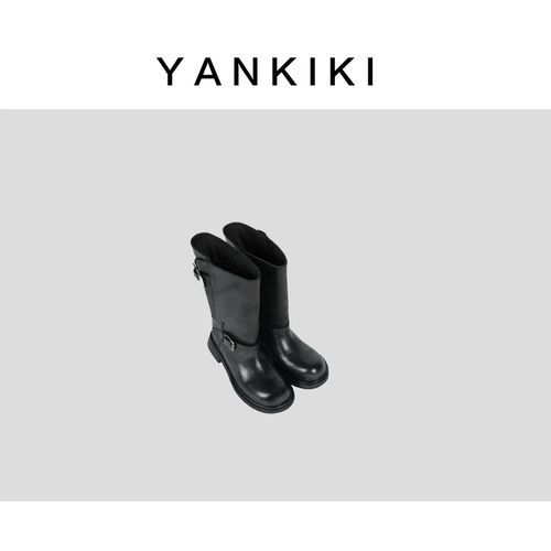 小牛皮小黑靴 YANKIKI 2025冬季新款NEW主图