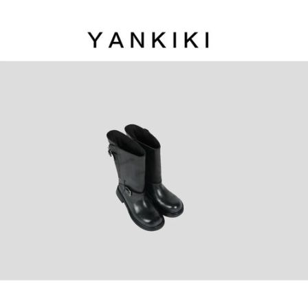 小牛皮小黑靴 YANKIKI 2025冬季新款NEW