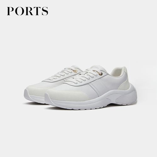 【郭宇欣同款】PORTS宝姿女装2026春季新款牛皮革厚底松糕老爹鞋主图